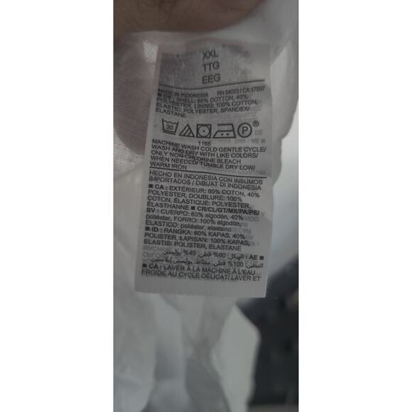 Old Navy Fit & Flare White Flutter-Sleeve Smocked Seersucker Mini Dress XXL - Picture 5 of 5